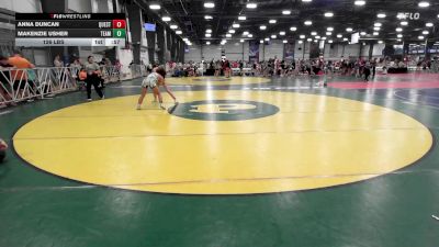 126 lbs Rr Rnd 3 - Anna Duncan, Quest School Of Wrestling Girls vs Makenzie Usher, Team RJN Green