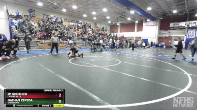 113 lbs Champ. Round 2 - Jp Gonthier, Laguna Hills vs Nathan Zepeda, Gabrielino