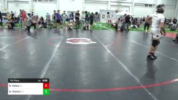 120-C lbs 7th Place - DeMarco Kates, OH vs Nico Maisel, WV