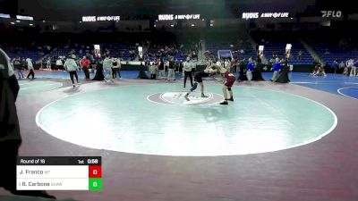 132 lbs Round Of 16 - Jayden Franco, Whittier vs Brayton Carbone, Shawsheen