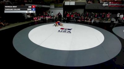 120 lbs Patricia Bray, SJWA - San Joaquin Wrestling Association vs Caroline Collins, SDIKWA - San Diego-Imperial Kids Wrestling Association