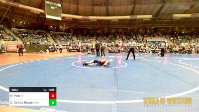 49 lbs Round Of 16 - Ryker Polk, Great Bridge vs Caleb De Los Reyes, Kansas Young Guns