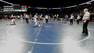 100 lbs Semifinal - Hayden Ramey, Fort LeBoeuf vs Taylor Shadel, Exeter Twp.