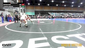 160 lbs Consi Of 8 #2 - Nathan Paul, Wasco Wrestling vs Cannon Kemper, Burns Oregon