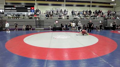 138 lbs Consi Of 8 #1 - Landon Tran, Roundtree Wrestling Academy vs Joseph Bazan, Teknique Wrestling