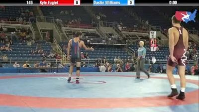 145 lbs round-2 Kyle Fugiel Illinois vs. Dustin Williams Kansas