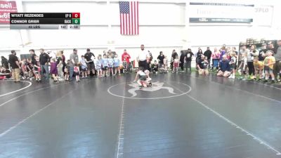 45 lbs Round Robin 1 - Wyatt Rezendes, EP Rattlers-Yth vs Connor Grier, Backyard Barbarians-Yth