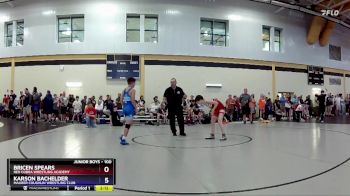 100 lbs Semifinal - Bricen Spears, Red Cobra Wrestling Academy vs Karson Bachelder, Maurer Coughlin Wrestling Club