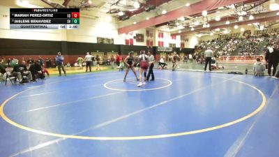 130 lbs Quarterfinal - Jaslene Benavidez, Shadow Hills vs Mariah Perez-Ortiz, La Quinta/La Quinta