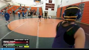 126-138 lbs Round 3 - Bridget Thomas, Laurel Middle School vs Kylie Sherrodd, Laurel Middle School