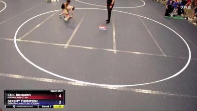 63 lbs Cons. Round 3 - Cael Richards, Kingdom Wrestling vs Geremy Thompson, Owatonna Wrestling Academy