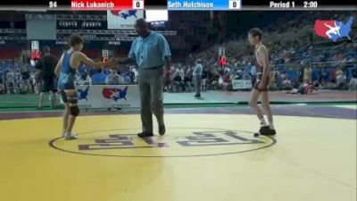 94 lbs round-2 Nick Lukanich Illinois vs. Seth Hutchison Alaska