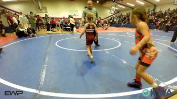 43-46 lbs Semifinal - Edith Shimonek, Pawhuska Elks Takedown vs Riley Tarwater, Eufaula Ironheads Wrestling Club