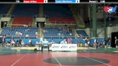 170 lbs round-3 Angus Arthur Michigan vs. Taylor Workman Ohio