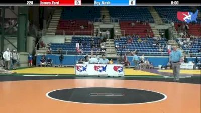 220 lbs round-2 James Ford Ohio vs. Roy Nash Utah