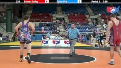220 lbs round-2 Connor Tolley Indiana vs. Dylan Otis Pennsylvania