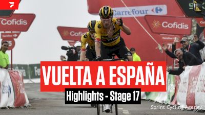 Highlights: 2023 Vuelta a España Stage 17 - Primoz Roglics Wins Over Struggling Sepp Kuss