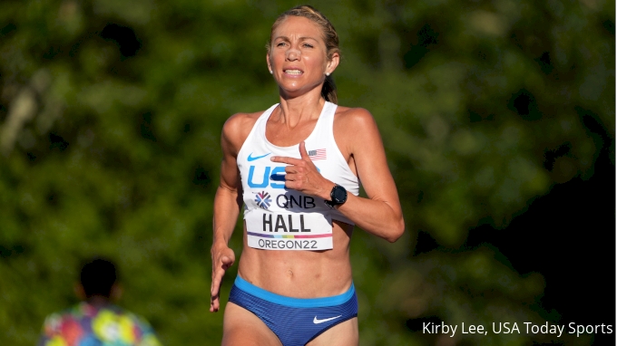 サラホール(Sara Hall)、世界陸上道路走行選手権大会でアメリカチームの見出しを飾る