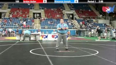 106 lbs round-5 Jordan Kutler New Jersey vs. Vincenzo Joseph Pennsylvania