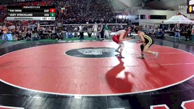 6A 144 lbs Quarterfinal - Kai Sena, Nampa vs Joey Strickland, Kuna