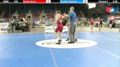 126 lbs round-2 Dusty Hone Utah vs. Godwin Nyama Pennsylvania