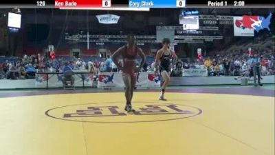 126 lbs round-2 Ken Bade Michigan vs. Cory Clark Iowa