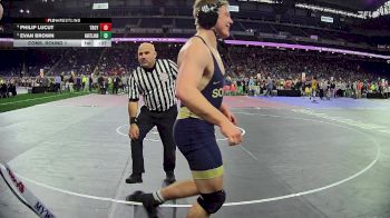 D1-215 lbs Cons. Round 1 - Evan Brown, Hartland HS vs Philip Lucut, Troy HS