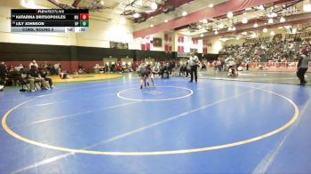 135 lbs Cons. Round 3 - Lily Johnson, Newbury Park vs Katarina Dritsopoules, Mater Dei