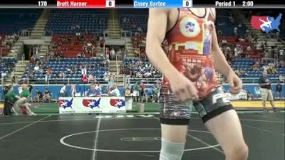 170 lbs round-2 Brett Harner Pennsylvania vs. Casey Bartee Missouri