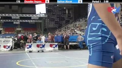 170 lbs round-5 Chandler Rogers Washington vs. Nathan Marek Oklahoma