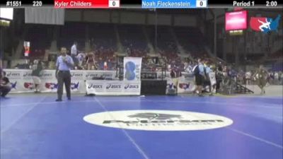 220 lbs round-4 Kyler Childers Oklahoma vs. Noah Fleckenstein Illinois