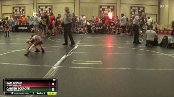 52 lbs Round 3 (4 Team) - Carter Eckrote, Armory WA Red vs Sam Levine, SVRWC Gold