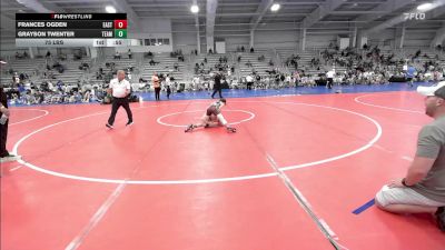 75 lbs Rr Rnd 2 - Frances Ogden, East Carolina Elite vs Grayson Twenter, Team RJN Green