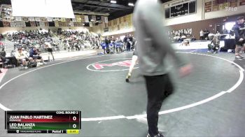 165 lbs Cons. Round 2 - Juan Pablo Martinez, Monache vs Leo Balanza, Temescal Canyon