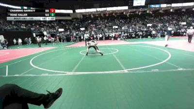 120 lbs Quarterfinal - Channing Garrett, DWA vs Teige Haller, WAD1