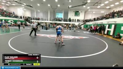 138 lbs Cons. Round 3 - Timber VanGieson, Lyman vs Clay Walker, Mountain View