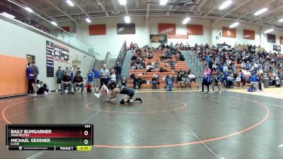 144 lbs Cons. Round 5 - Michael Gessner, Clyde vs Baily Bumgarner, Manchester