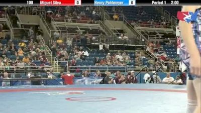 100 lbs round-6 Miguel Silva Illinois vs. Henry Pohlmeyer Iowa