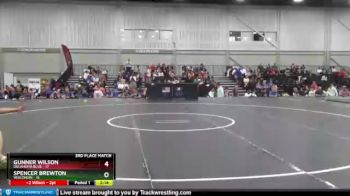 220 lbs Placement Matches (8 Team) - Gunner Wilson, Oklahoma Blue vs Spencer Brewton, Wisconsin