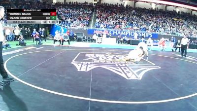 D1-190 lbs 1st Place Match - Caden Krueger, Detroit Catholic Central vs Dominic Nauss, Brighton