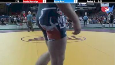 170 lbs round-4 Travis Berridge Florida vs. Dylan Reel Illinois