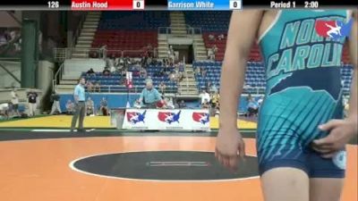 126 lbs round-5 Austin Hood Kansas vs. Garrison White North Carolina