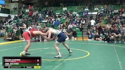 157 lbs Champ. Round 2 - Talon Cummins, Swartz Creek HS vs Abel Bolyard, LOUISVILLE