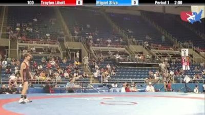 100 lbs rr1 Trayton Libolt Oregon vs. Miguel Silva Illinois