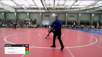 113 lbs Quarterfinal - Jack Fletcher, East Haven vs Cesar Rodriguez, Platt