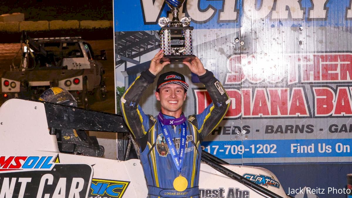 Logan Seavey Lands Last Lap Pass At Circle City To Win With USAC Sprints