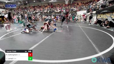 76 lbs Quarterfinal - Hunter Cottingham, Elgin Wrestling vs Lukas Lomeli, Shelton Wrestling Academy