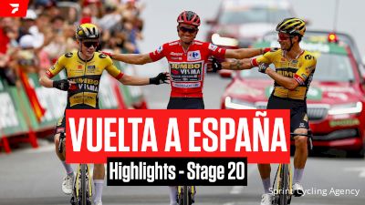 Highlights: 2023 Vuelta a España Stage 20 - Wout Poels Wins Stage, Jumbo-Visma Celebrates Success