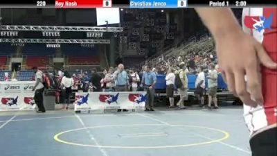 220 lbs rr2 Roy Nash Utah vs. Christian Jenco New Jersey