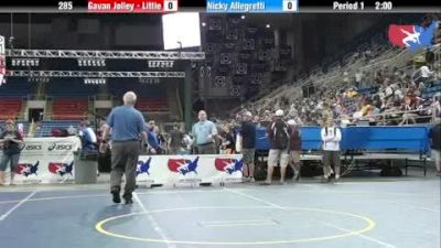 285 lbs rr1 Gavan Jolley - Little Indiana vs. Nicky Allegretti Illinois